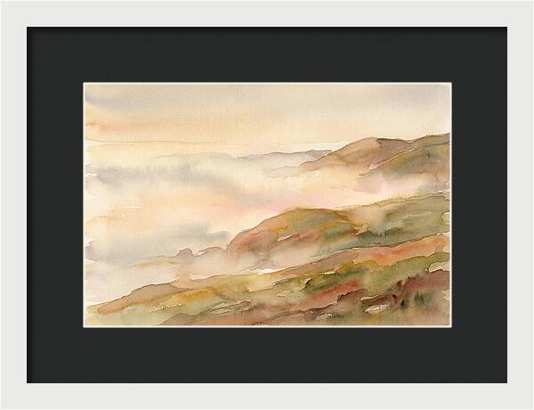 Fog Bank Rolling Over Coastal Hills