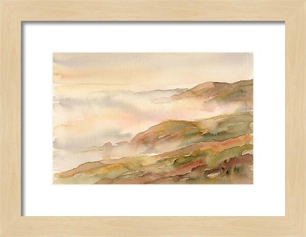 Fog Bank Rolling Over Coastal Hills