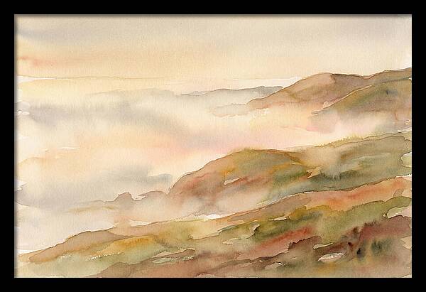 Fog Bank Rolling Over Coastal Hills