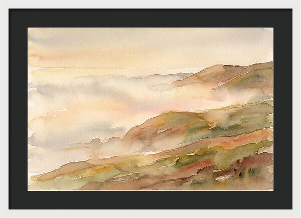 Fog Bank Rolling Over Coastal Hills