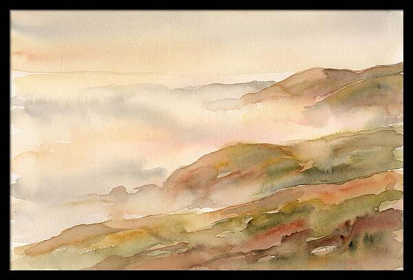 Fog Bank Rolling Over Coastal Hills