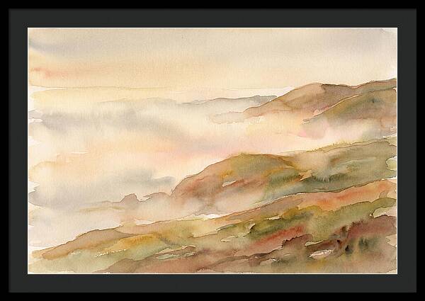 Fog Bank Rolling Over Coastal Hills