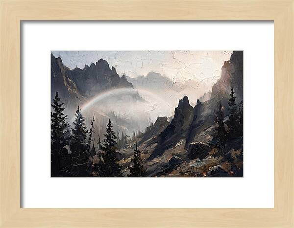 Fog Bow Over Majestic Mountains