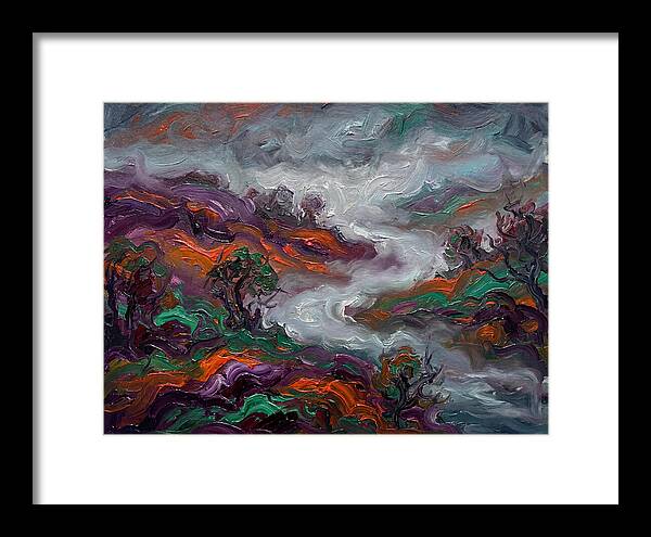 Foggy Landscape In Expressionist Style