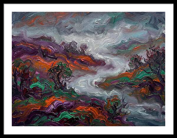 Foggy Landscape In Expressionist Style