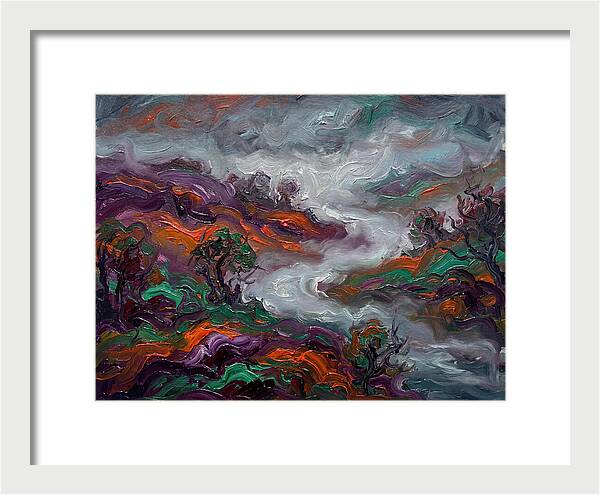 Foggy Landscape In Expressionist Style