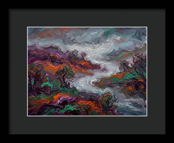 Foggy Landscape In Expressionist Style
