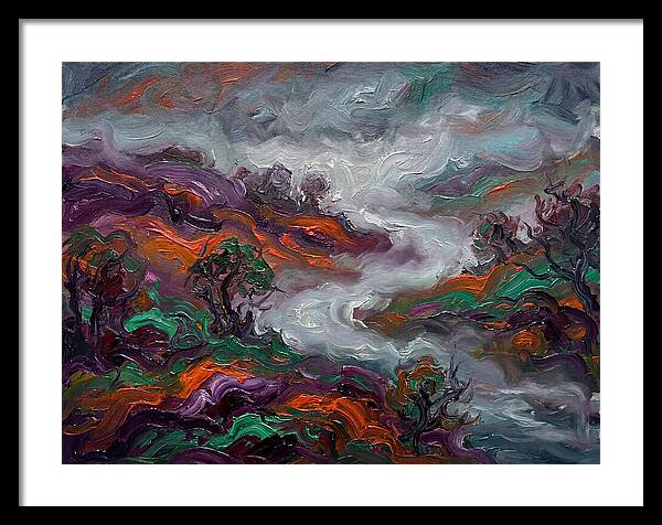 Foggy Landscape In Expressionist Style