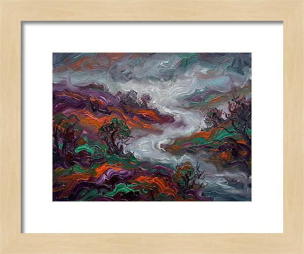 Foggy Landscape In Expressionist Style