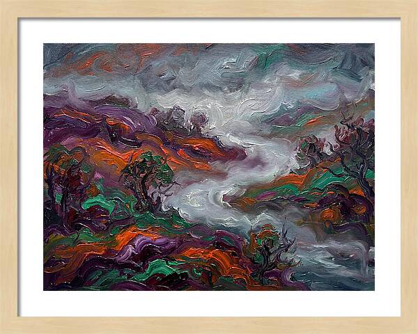 Foggy Landscape In Expressionist Style