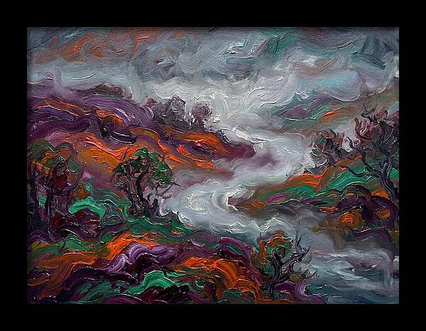 Foggy Landscape In Expressionist Style