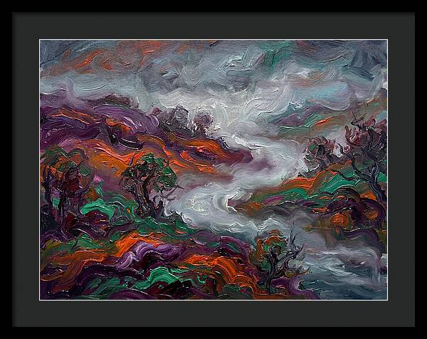 Foggy Landscape In Expressionist Style
