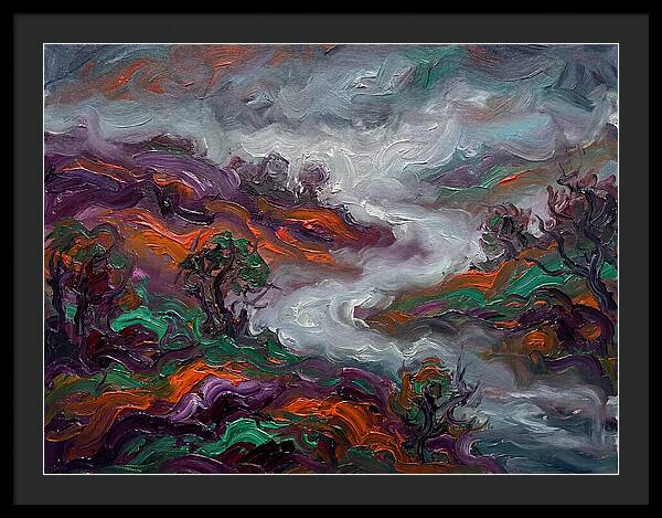 Foggy Landscape In Expressionist Style