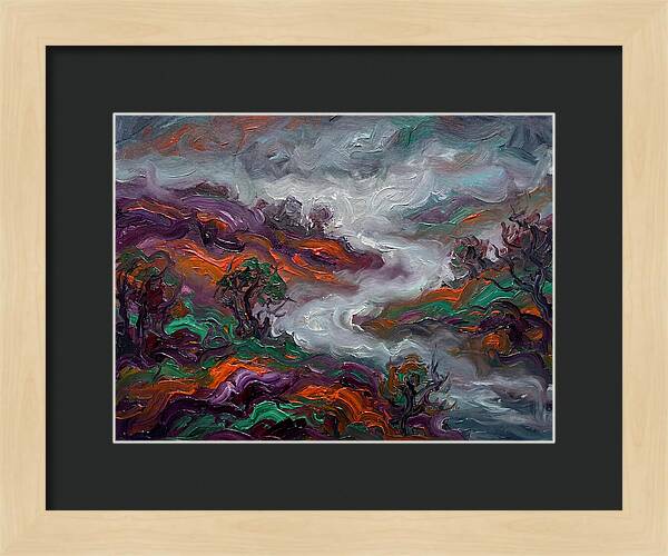 Foggy Landscape In Expressionist Style