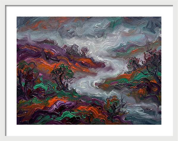 Foggy Landscape In Expressionist Style