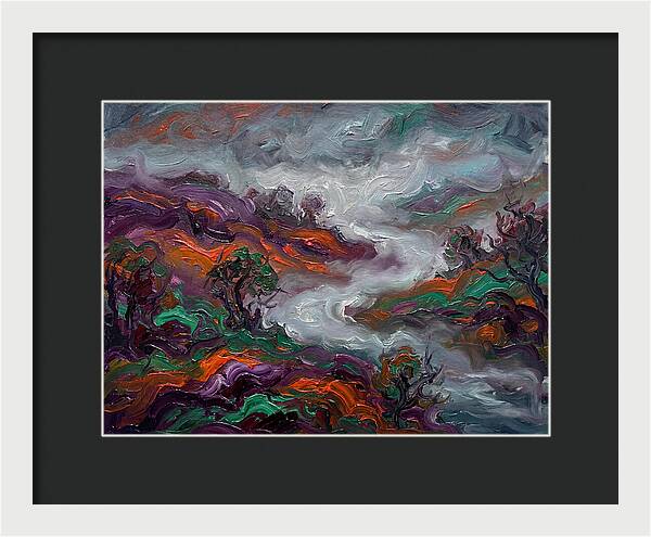 Foggy Landscape In Expressionist Style