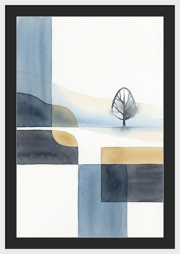 Foggy Minimalist Landscape