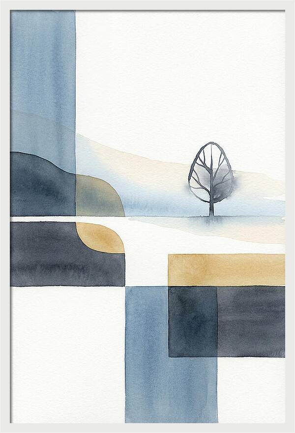 Foggy Minimalist Landscape