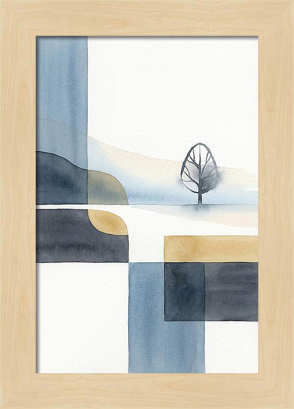 Foggy Minimalist Landscape