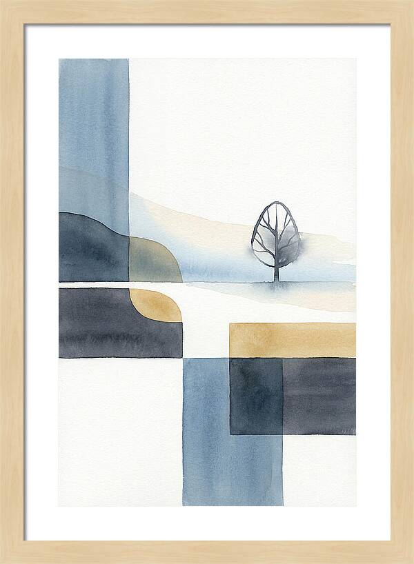 Foggy Minimalist Landscape