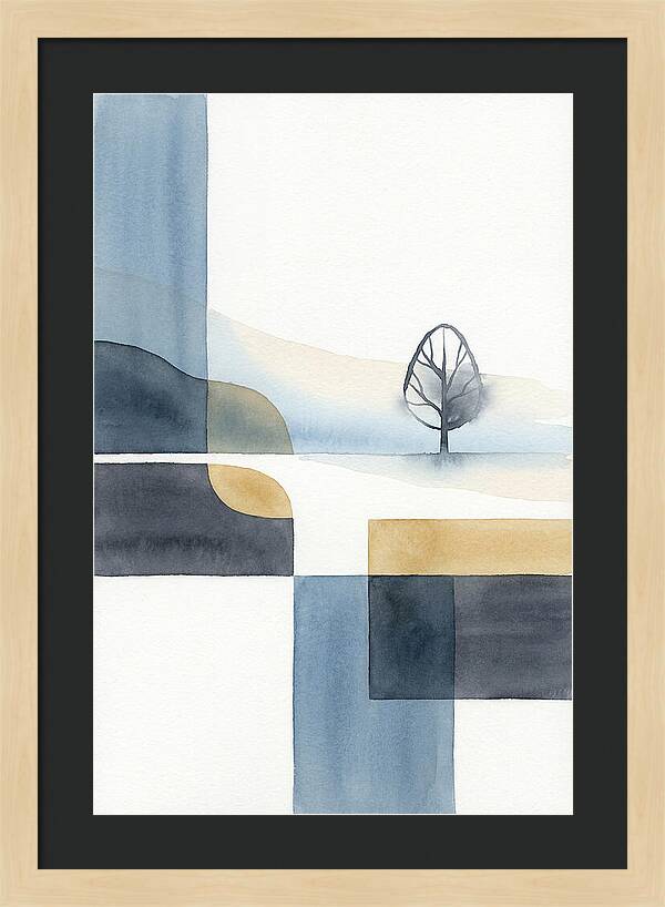 Foggy Minimalist Landscape