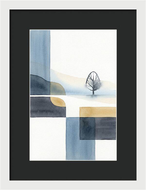 Foggy Minimalist Landscape