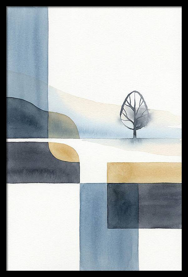 Foggy Minimalist Landscape