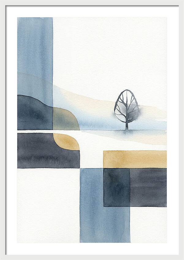 Foggy Minimalist Landscape