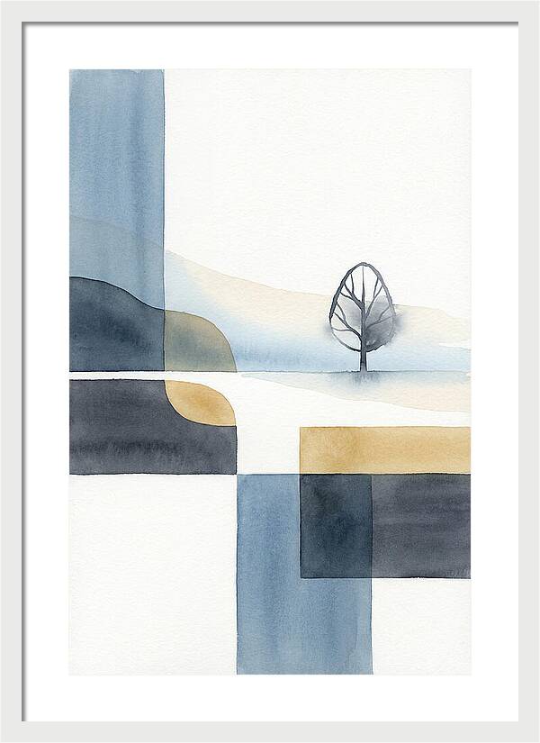 Foggy Minimalist Landscape