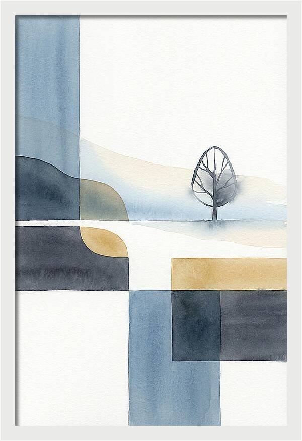 Foggy Minimalist Landscape