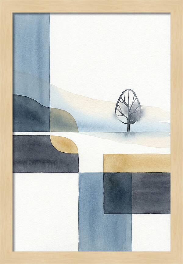 Foggy Minimalist Landscape
