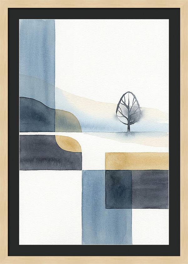 Foggy Minimalist Landscape