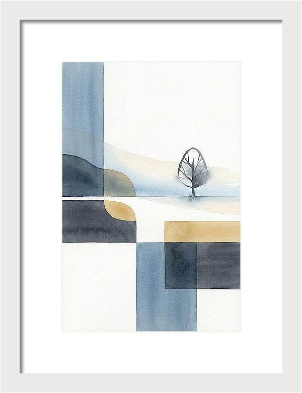 Foggy Minimalist Landscape