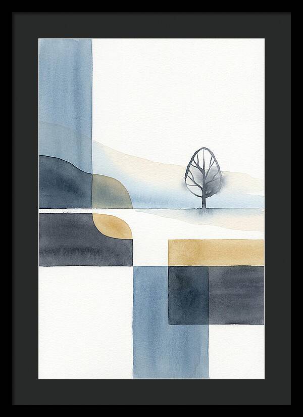 Foggy Minimalist Landscape