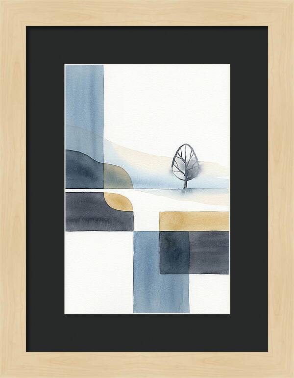 Foggy Minimalist Landscape