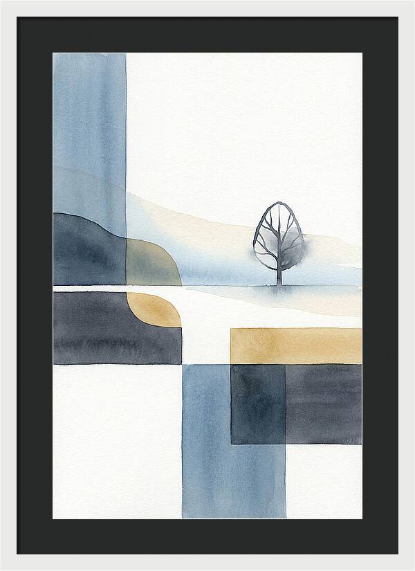 Foggy Minimalist Landscape