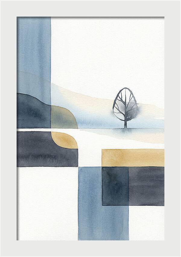 Foggy Minimalist Landscape