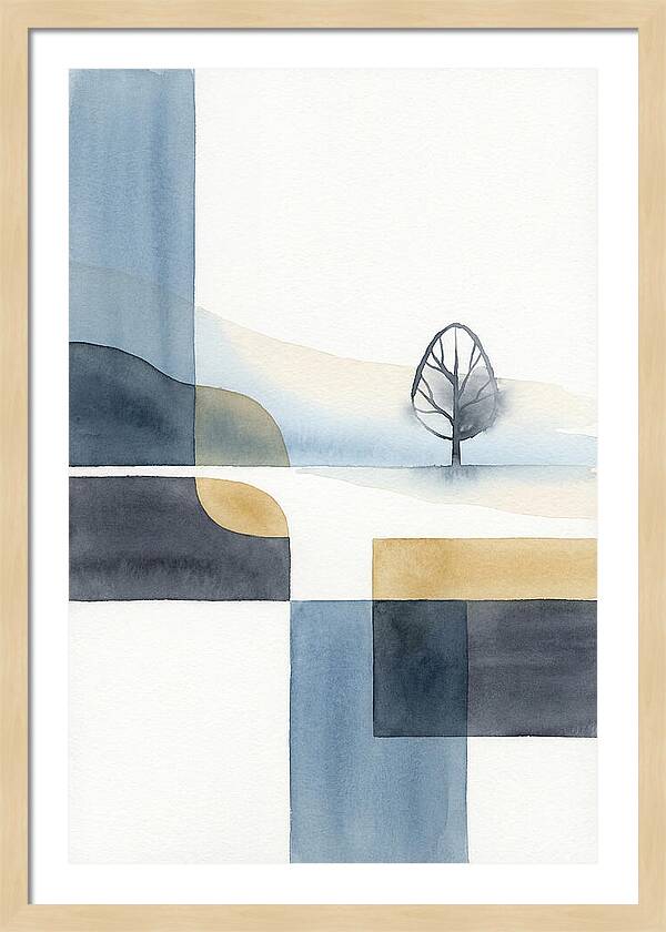 Foggy Minimalist Landscape