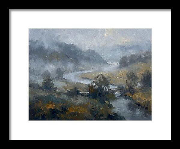 Foggy River Landscape