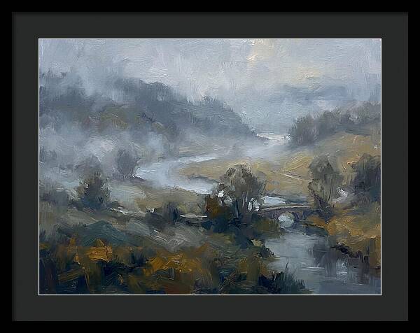 Foggy River Landscape