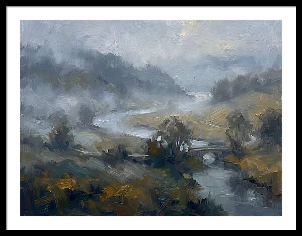 Foggy River Landscape