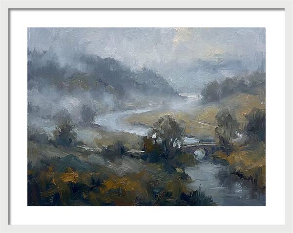 Foggy River Landscape