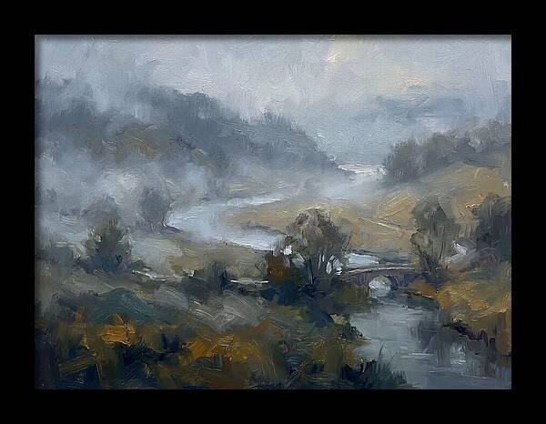 Foggy River Landscape