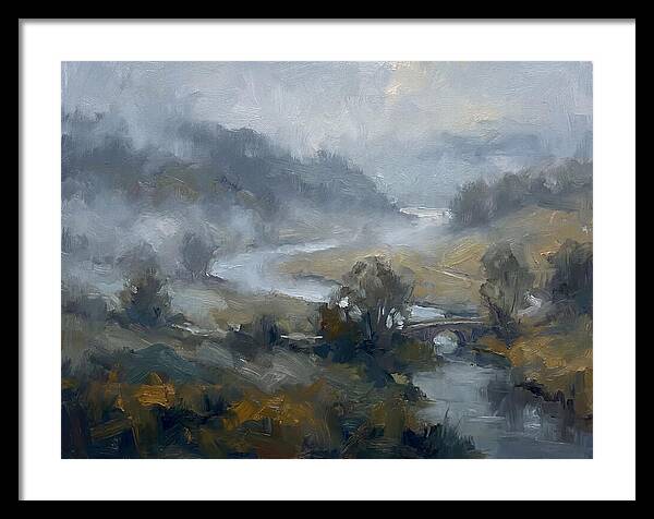 Foggy River Landscape