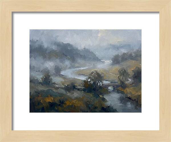 Foggy River Landscape