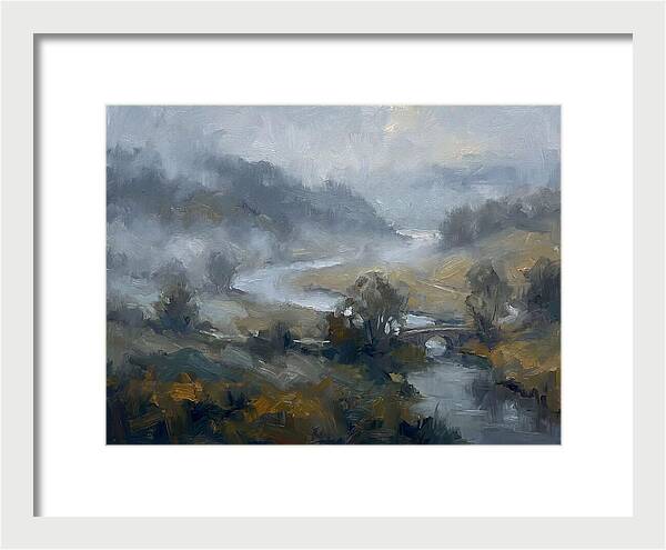 Foggy River Landscape