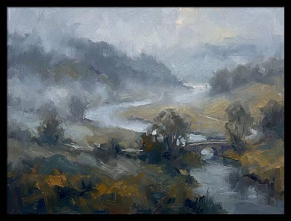 Foggy River Landscape