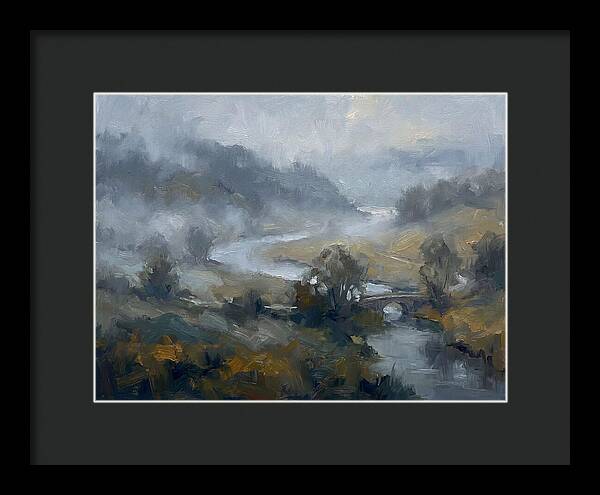 Foggy River Landscape