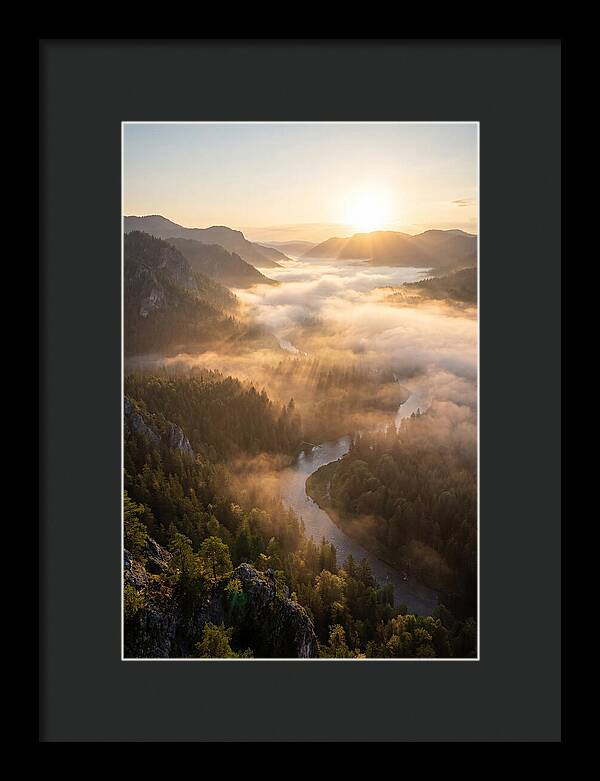 Foggy Valley At Sunrise