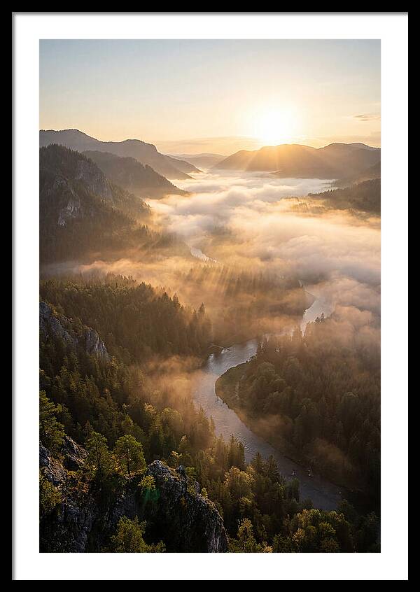 Foggy Valley At Sunrise